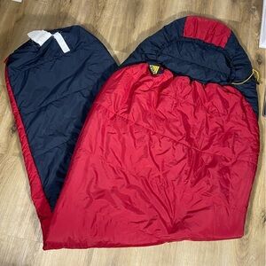 Kelty Light Year +30 degree Red and Black Mummy style Sleeping Bag